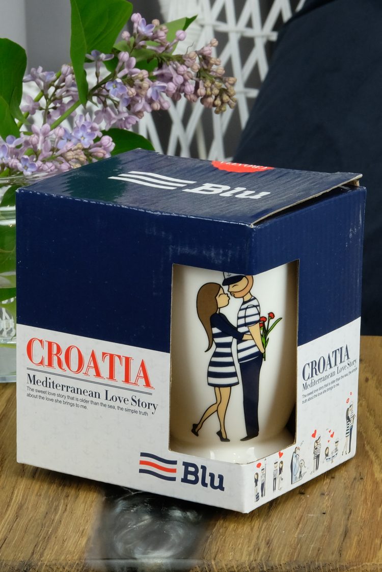 Porcelanowy kubek z  żeglarską grafiką (0723-4) zdjęcie 2