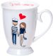 Porcelanowy kubek z  żeglarską grafiką (0723-5) miniaturka 4