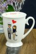 Porcelanowy kubek z  żeglarską grafiką (0723-5) miniaturka 1