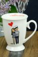 Porcelanowy kubek z  żeglarską grafiką (0723-6) miniaturka 1